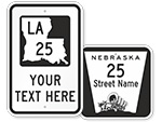 Custom Novelty State Highway Signs