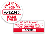 Custom Numbered Security Seals