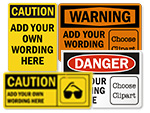 Custom OSHA Safety Signs