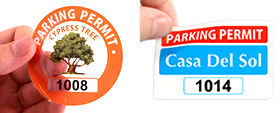 Custom Parking Permit Stickers & Decals