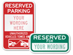 Custom Parking Spot Signs