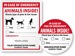 Customizable Pet Rescue Stickers