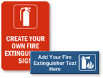 Custom Fire Extinguisher Signs