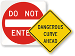 Danger Road Signs