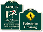 Designer Pedestrian Signs