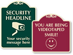 Designer Security Signs