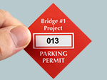Diamond Parking Decals
