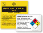 Diesel Fuel Oil Labels