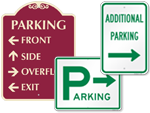 Parking Lot Directional Signs