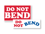 Do Not Bend Labels