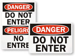 ANSI Do Not Enter Signs