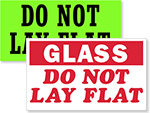 Do Not Lay Flat Labels
