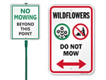Do Not Mow Signs
