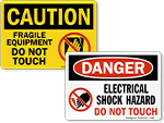 Shock Hazard Signs