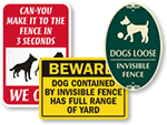 Dog Fence Signs