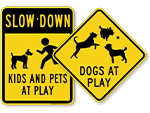 Dogs at Play Signs