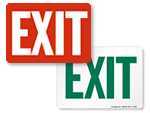 Door Exit Signs