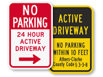 Custom Driveway Sign Templates