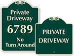 Designer Driveway Signs