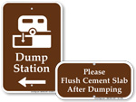 Dump Station Signs