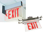 Edge Lit Exit Signs - Recessed Exit Signs