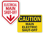 Electrical Shut-Off Signs
