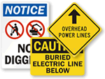 Electrical Cable Warning Signs