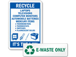 Electronic Recycling Signs