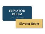Elevator Room Signs