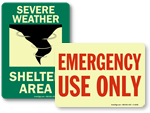 Emergency & Evacuation Signs