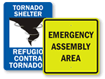 Emergency Shelter Signs