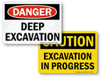 Excavation Signs 