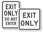 Traffic Exit Signs
