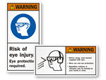 Eye Protection Labels