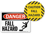 ANSI Fall Hazard Signs