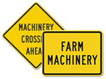 Farm Machinery Crossing Signs
