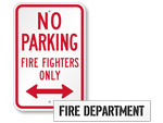 Fire Department Parking Signs