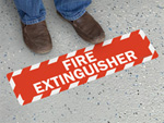 Fire Extinguisher Floor Signs 