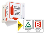 Fire Extinguisher Instruction Signs & Labels