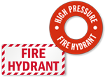 Fire Hydrant Signs & Rings