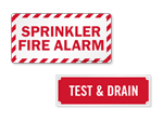 Fire Sprinkler Signs & Tags