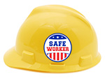Flag Hard Hat Stickers for United States, Canada and Mexico