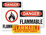 Flammable and Hazmat Signs