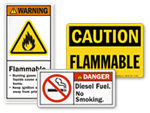 Flammable Material Labels