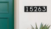 Floating Stand Off House Number Plaques