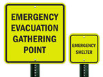 Fluorescent Emergency Signs