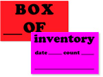 Fluorescent Inventory Labels
