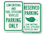 Fuel Efficient Parking Signs