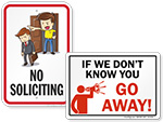 Funny No Soliciting Signs