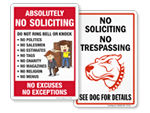 Funny No Soliciting Signs